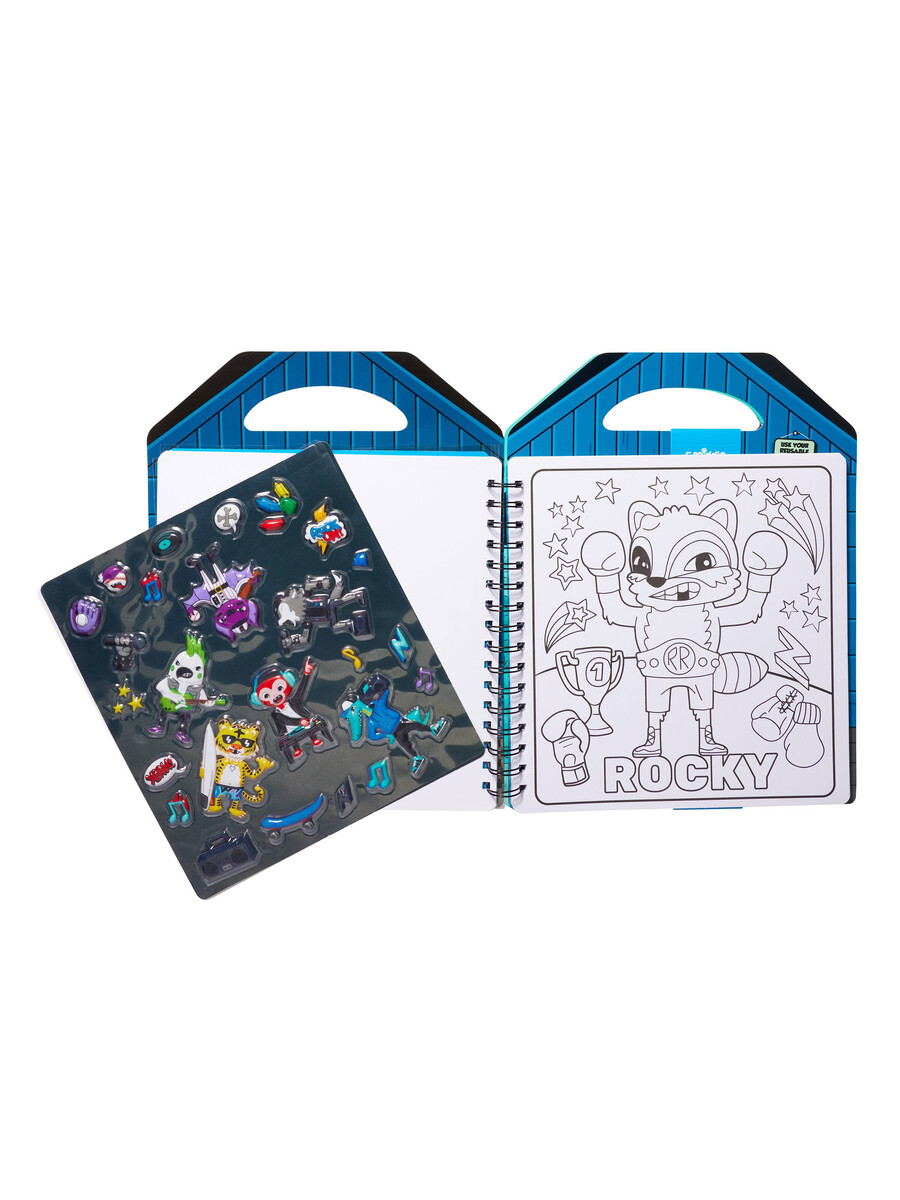 carte de colorat besties cu autocolante reutilizabile