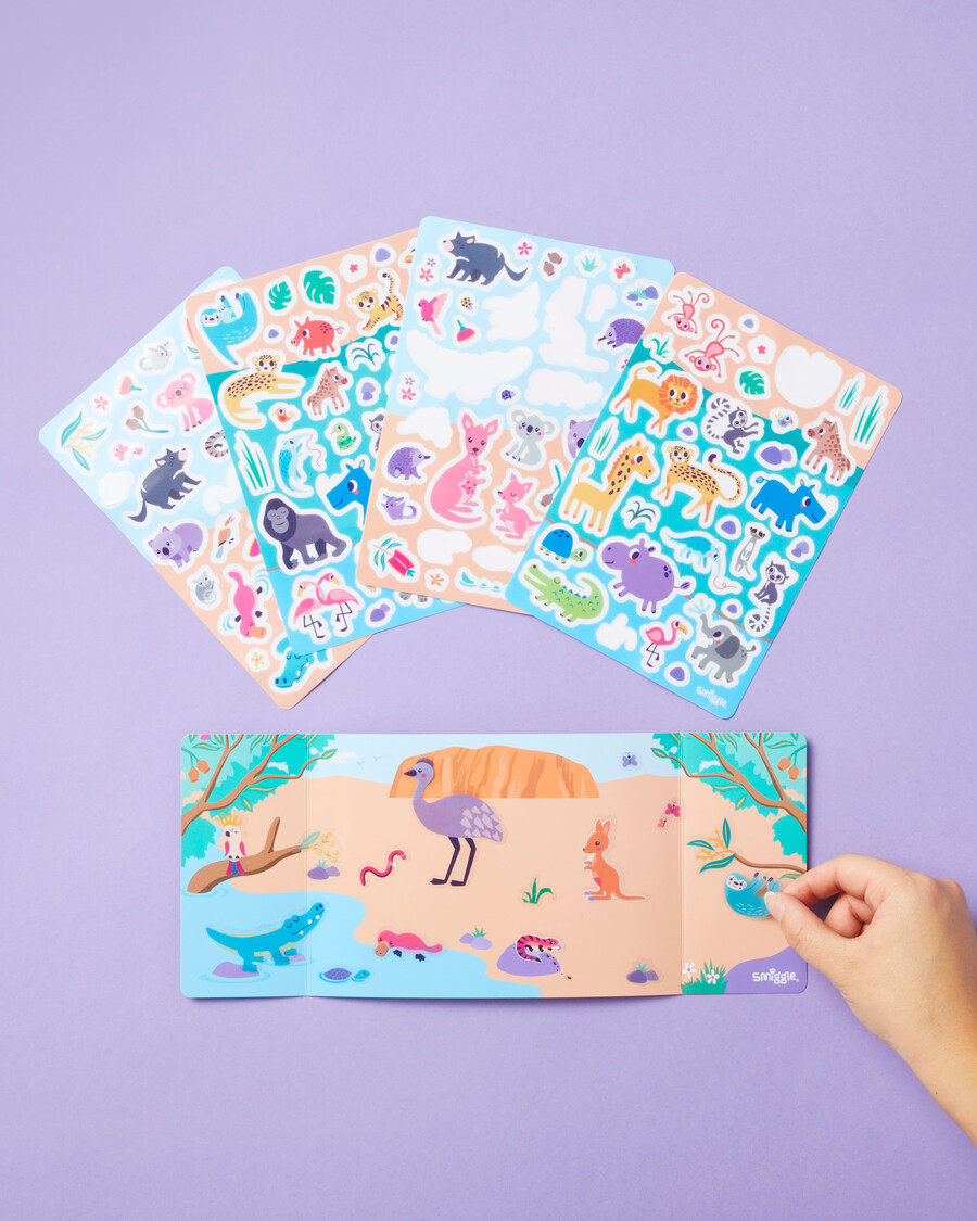 carte de autocolante play scenes