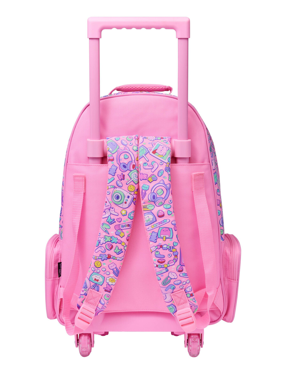 rucsac tip troler super charge cu roți luminoase