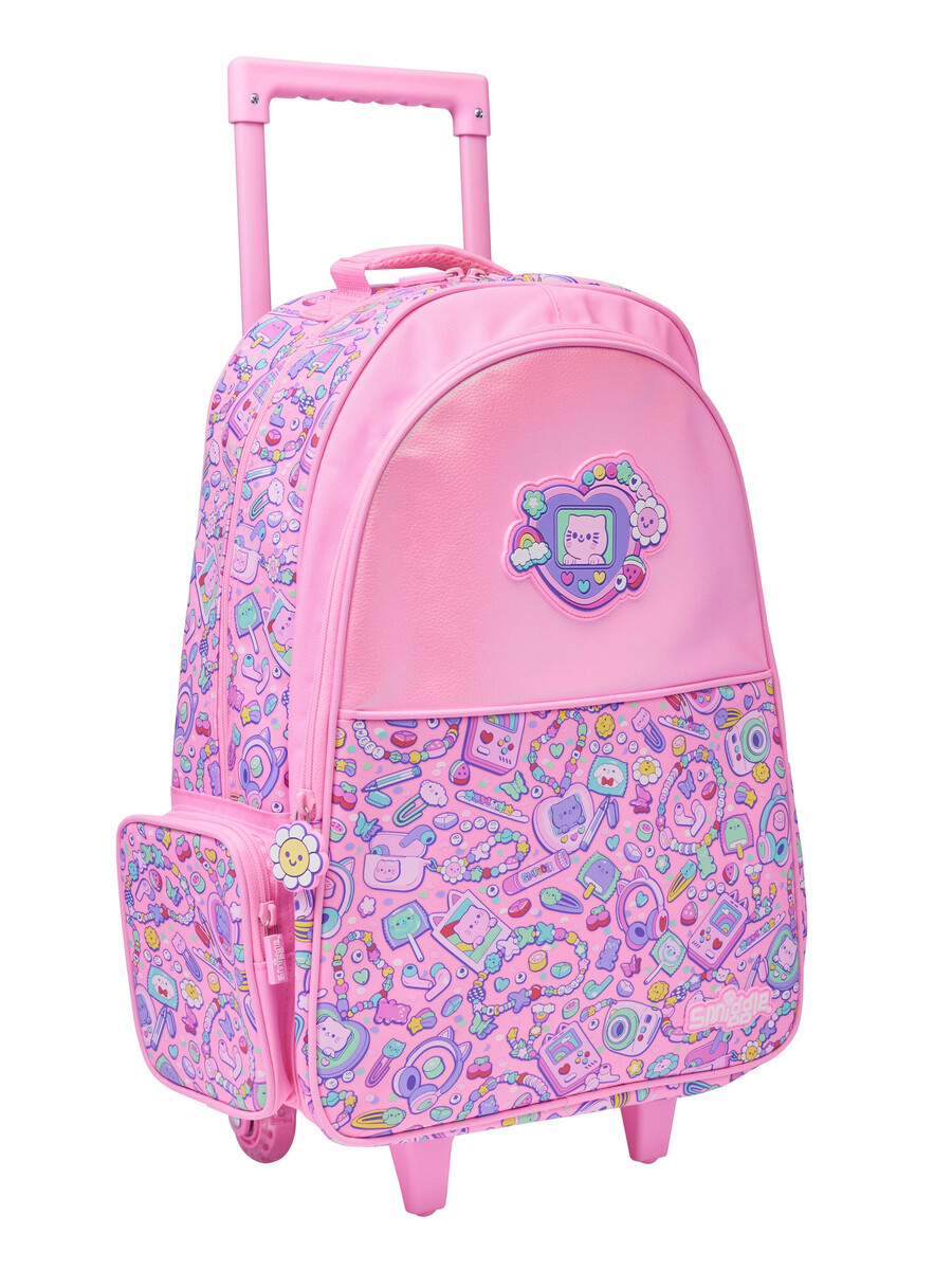 rucsac tip troler super charge cu roți luminoase