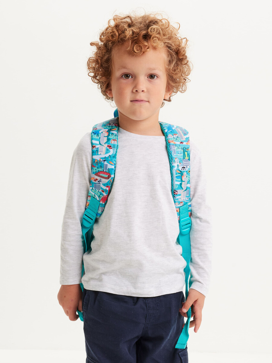 rucsac junior cu personaj aventuros