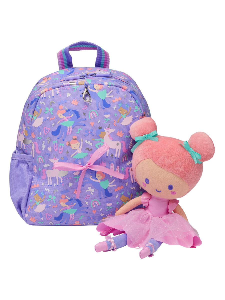 rucsac ready set go teeny tiny cu jucărie de pluș detașabilă