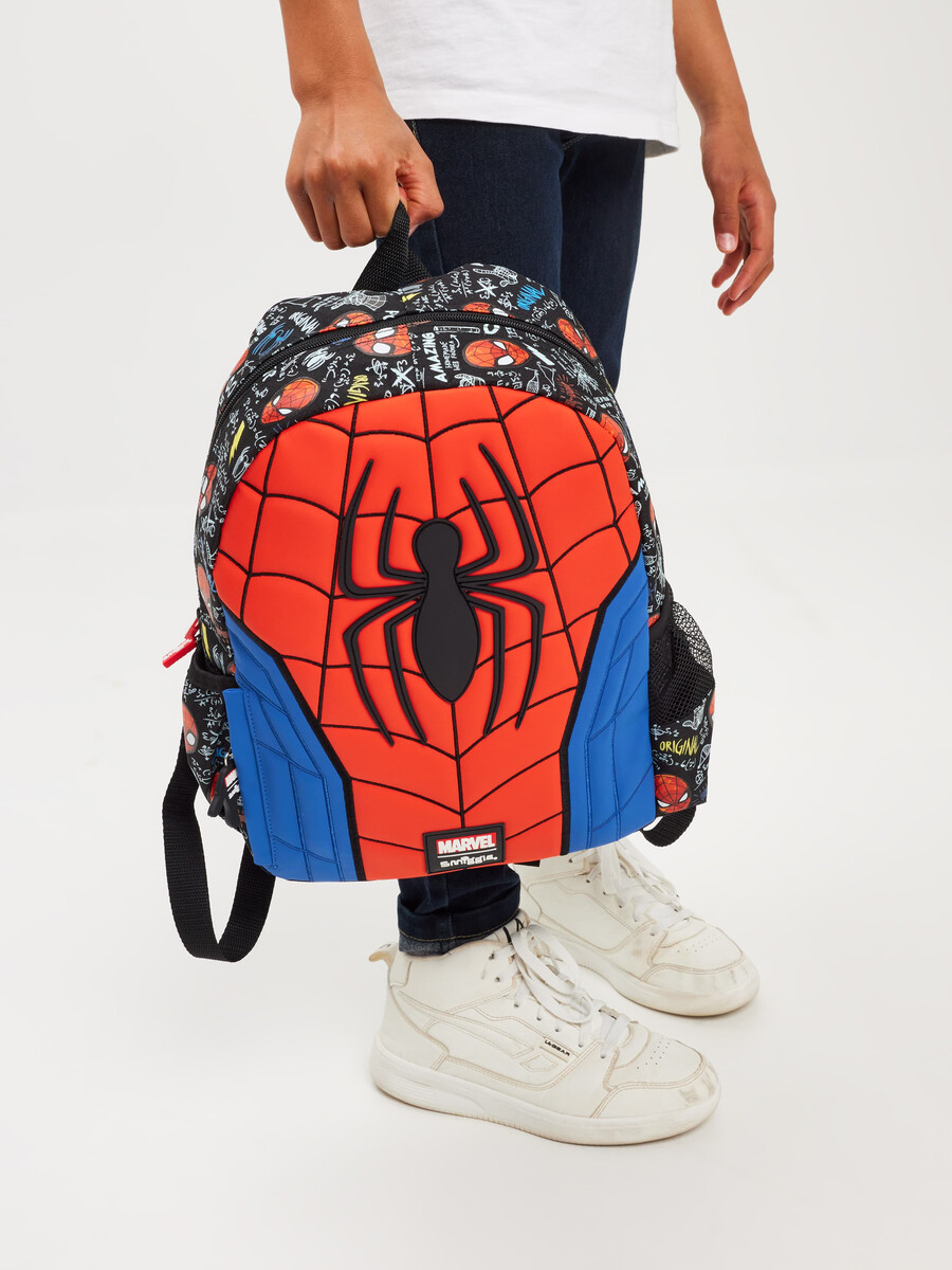 rucsac cu glugă spider-man junior