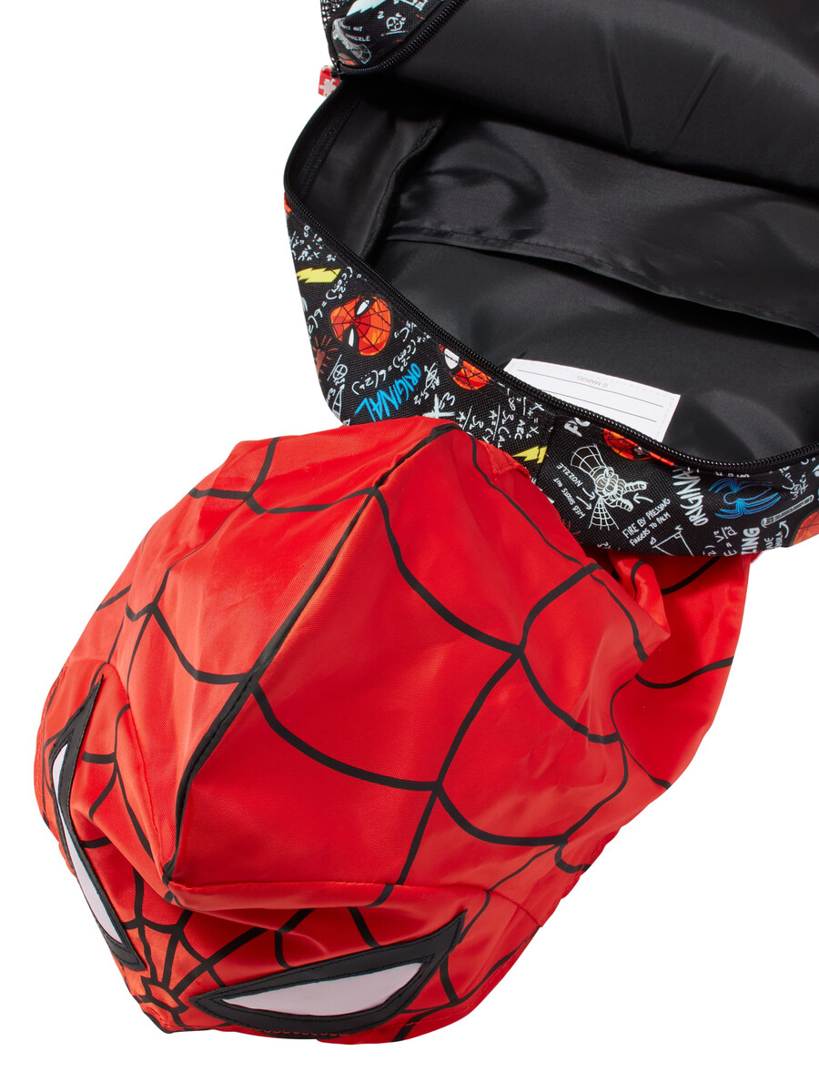 rucsac cu glugă spider-man junior