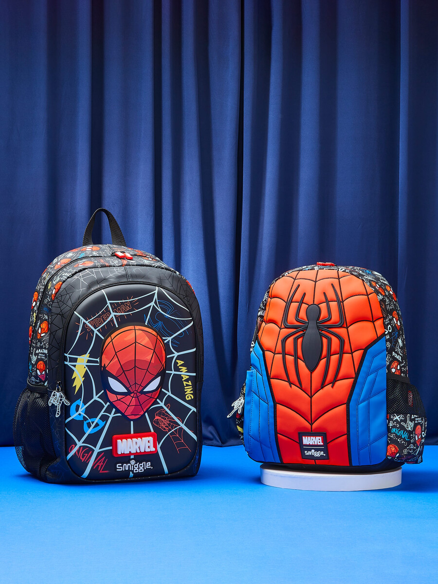 rucsac cu glugă spider-man junior