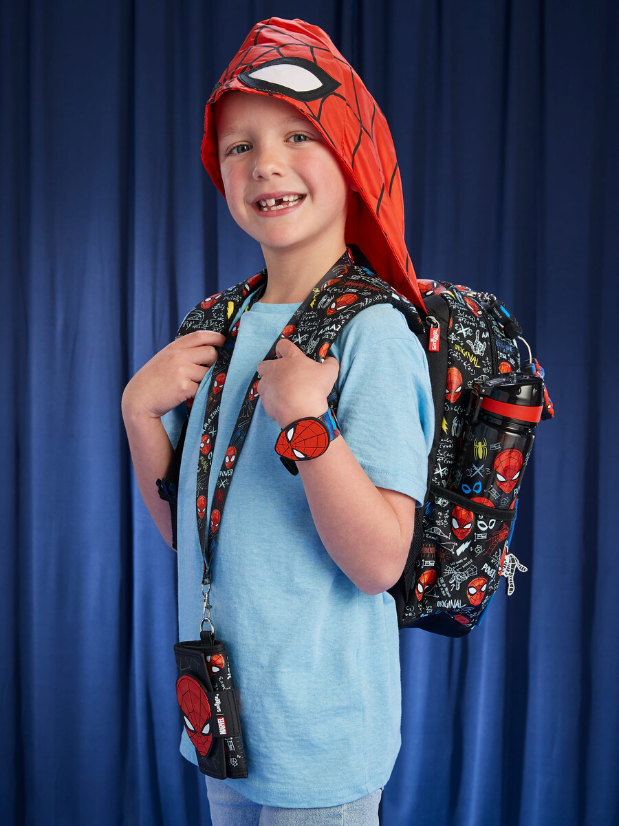 rucsac cu glugă spider-man junior