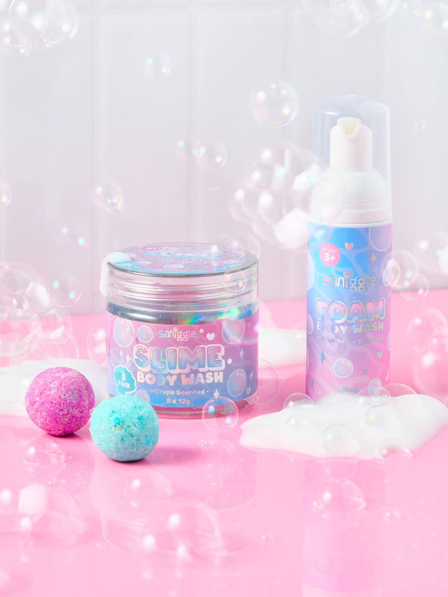 pachet cadou de gel de duș foam n slime