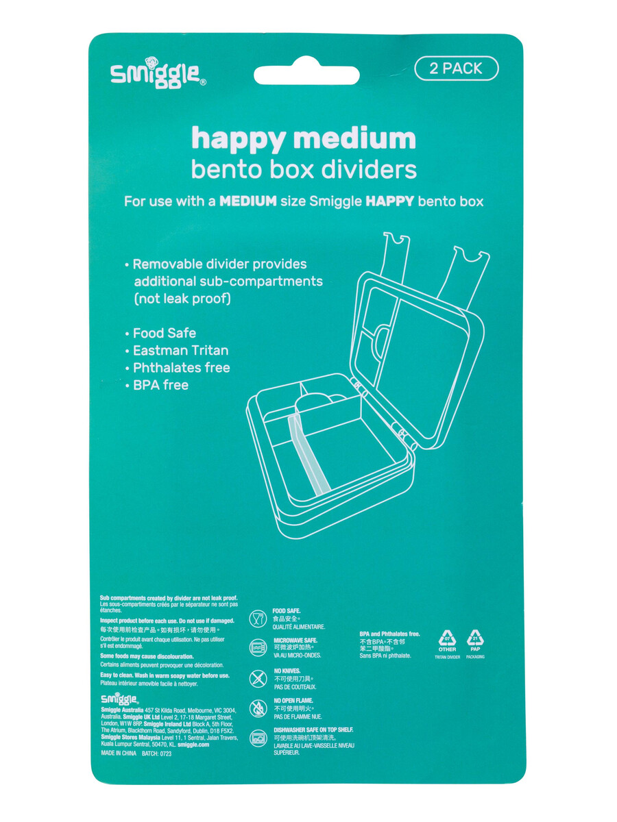 divizoare de schimb pentru cutii de prânz happy bento x2