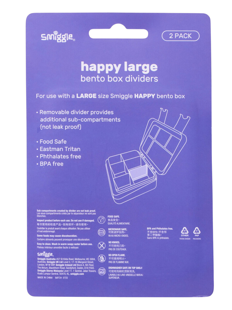 divizoare de schimb pentru cutii de prânz happy bento x2