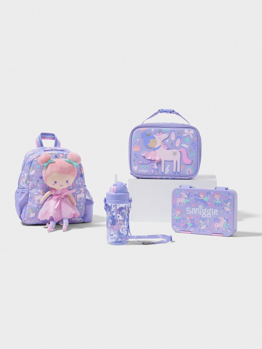 pachet rucsac de pluș ready set go cu 4 piese
