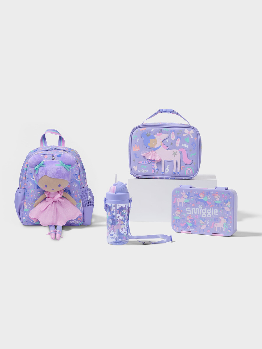 pachet rucsac de pluș ready set go cu 4 piese