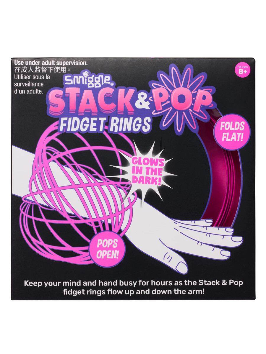 inele fidget stivuibile și pop care glow in the dark