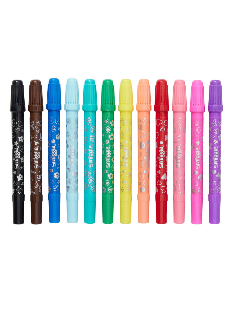 pachet markere parfumate stamper x12