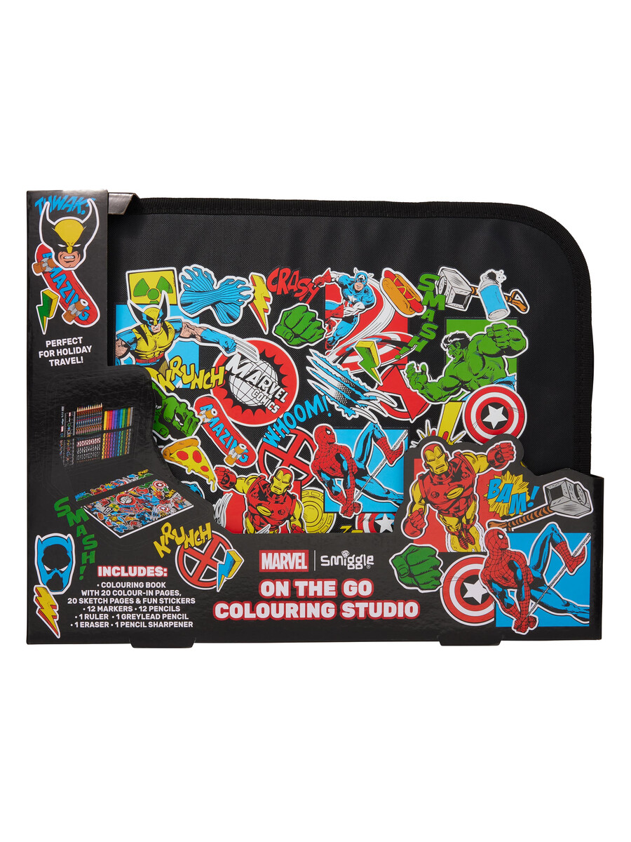 studio de colorat marvel on-the-go