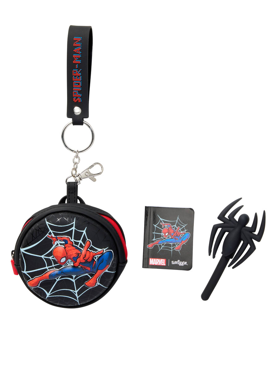 breloc spider-man mini pen pals notepad
