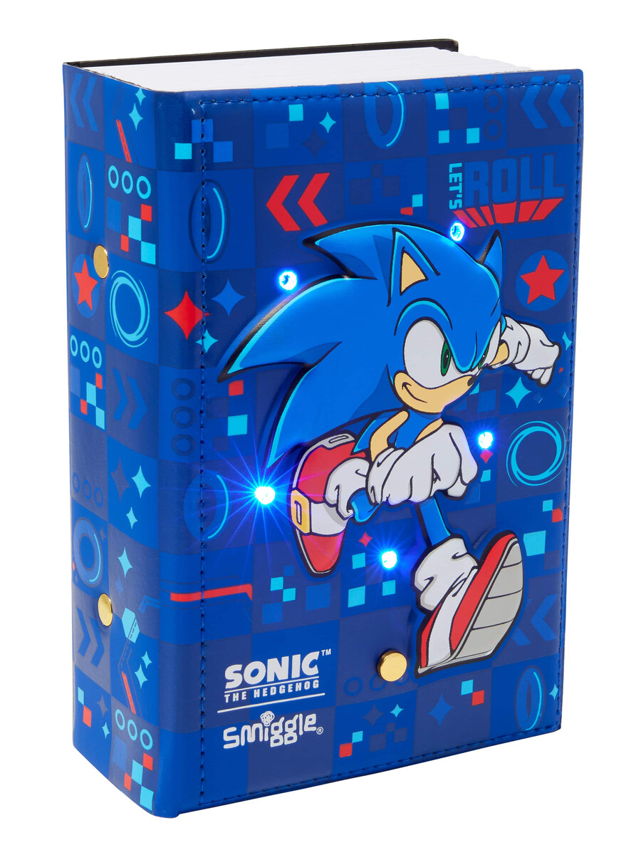seif de cărți iluminat cu sonic ariciul