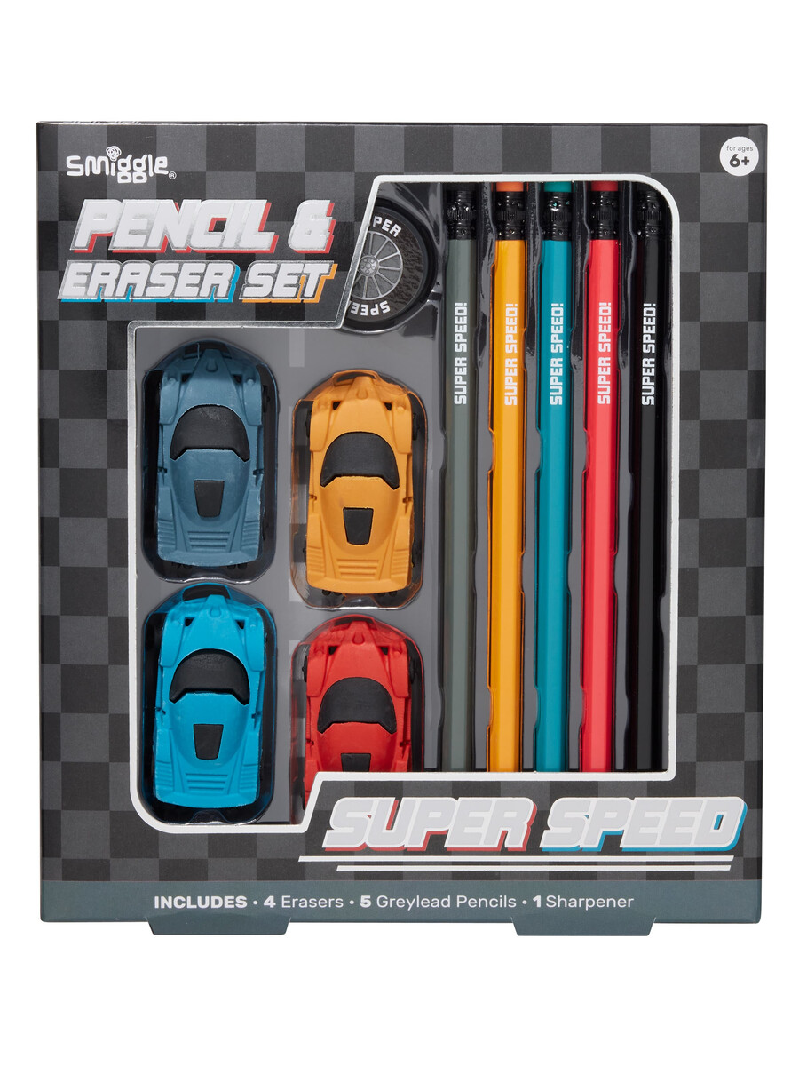 set creion și radieră super speed