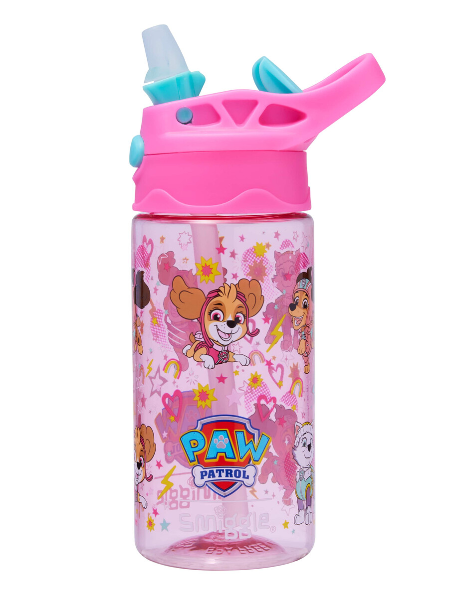 sticlă de plastic cu clapă pentru băutură junior patrula cățelușilor 430 ml