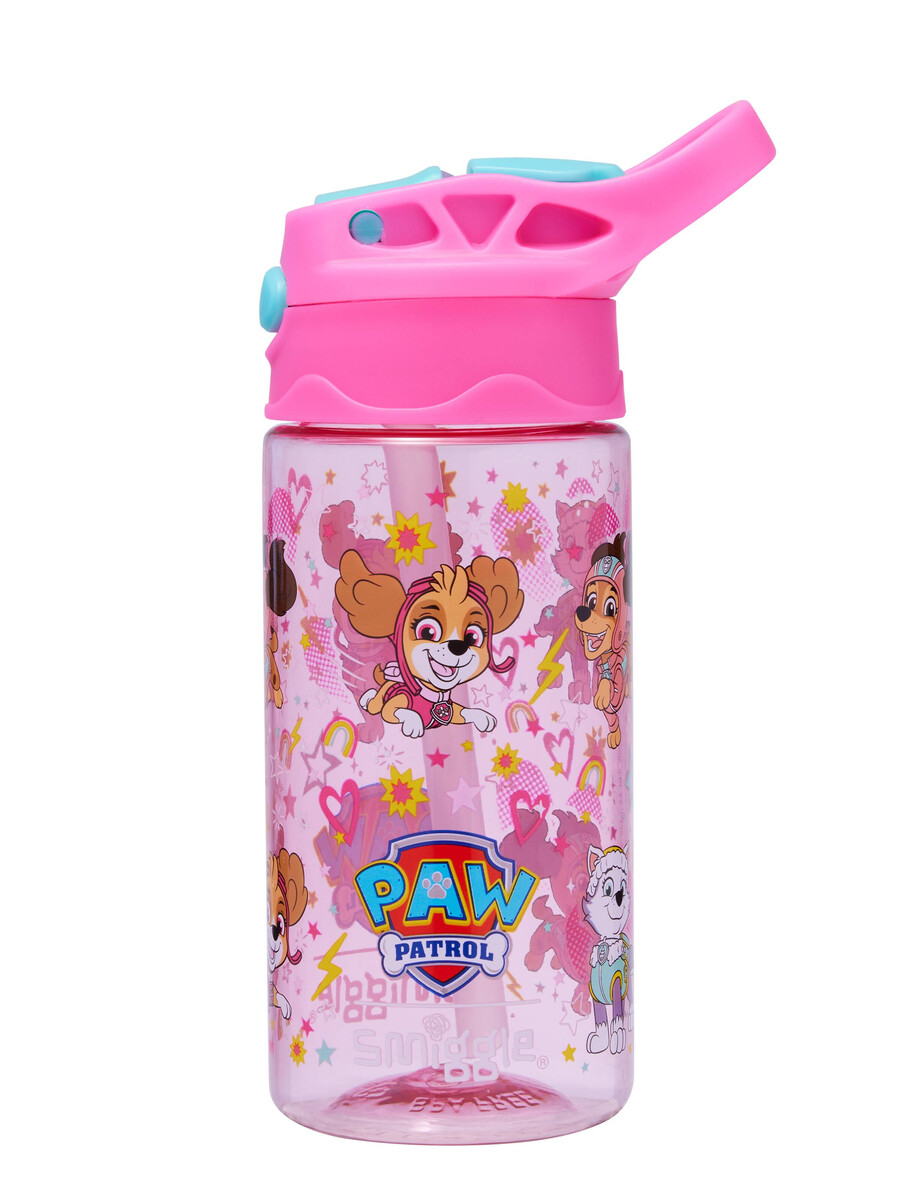 sticlă de plastic cu clapă pentru băutură junior patrula cățelușilor 430 ml