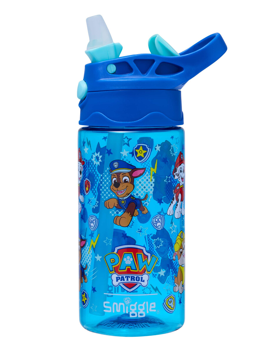 sticlă de plastic cu clapă pentru băutură junior patrula cățelușilor 430 ml