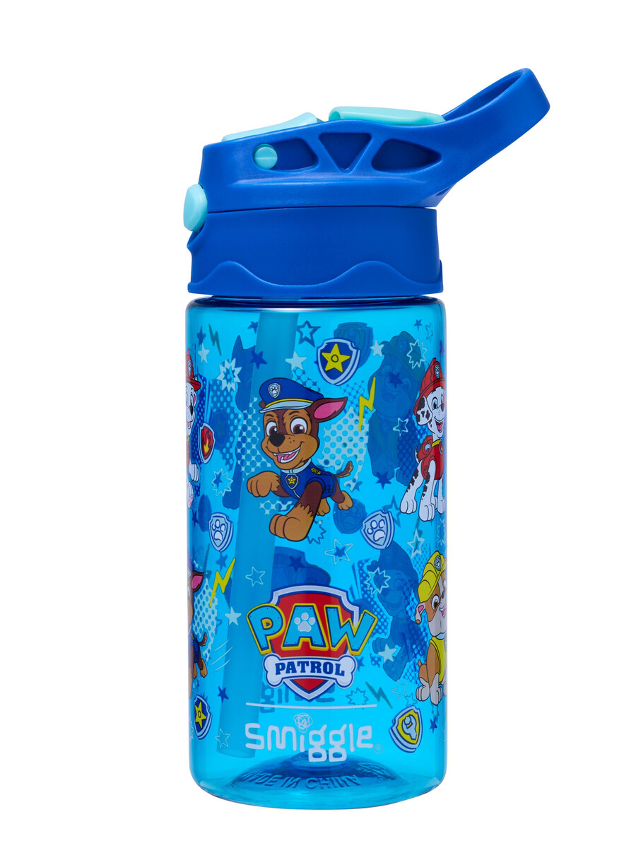 sticlă de plastic cu clapă pentru băutură junior patrula cățelușilor 430 ml