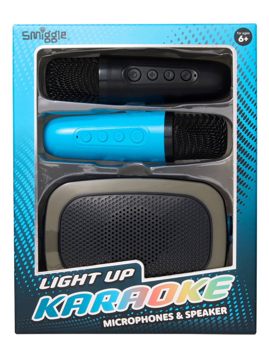 set difuzor și microfon karaoke iluminat
