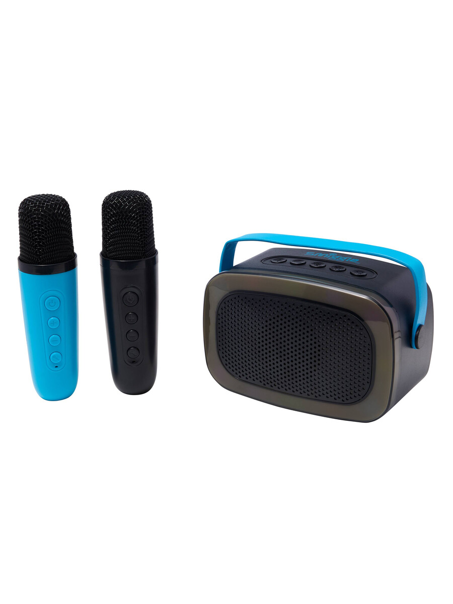 set difuzor și microfon karaoke iluminat