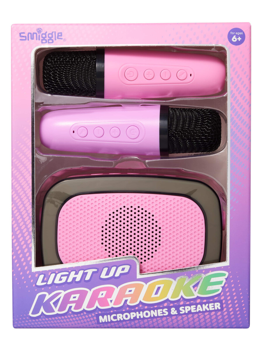 set difuzor și microfon karaoke iluminat
