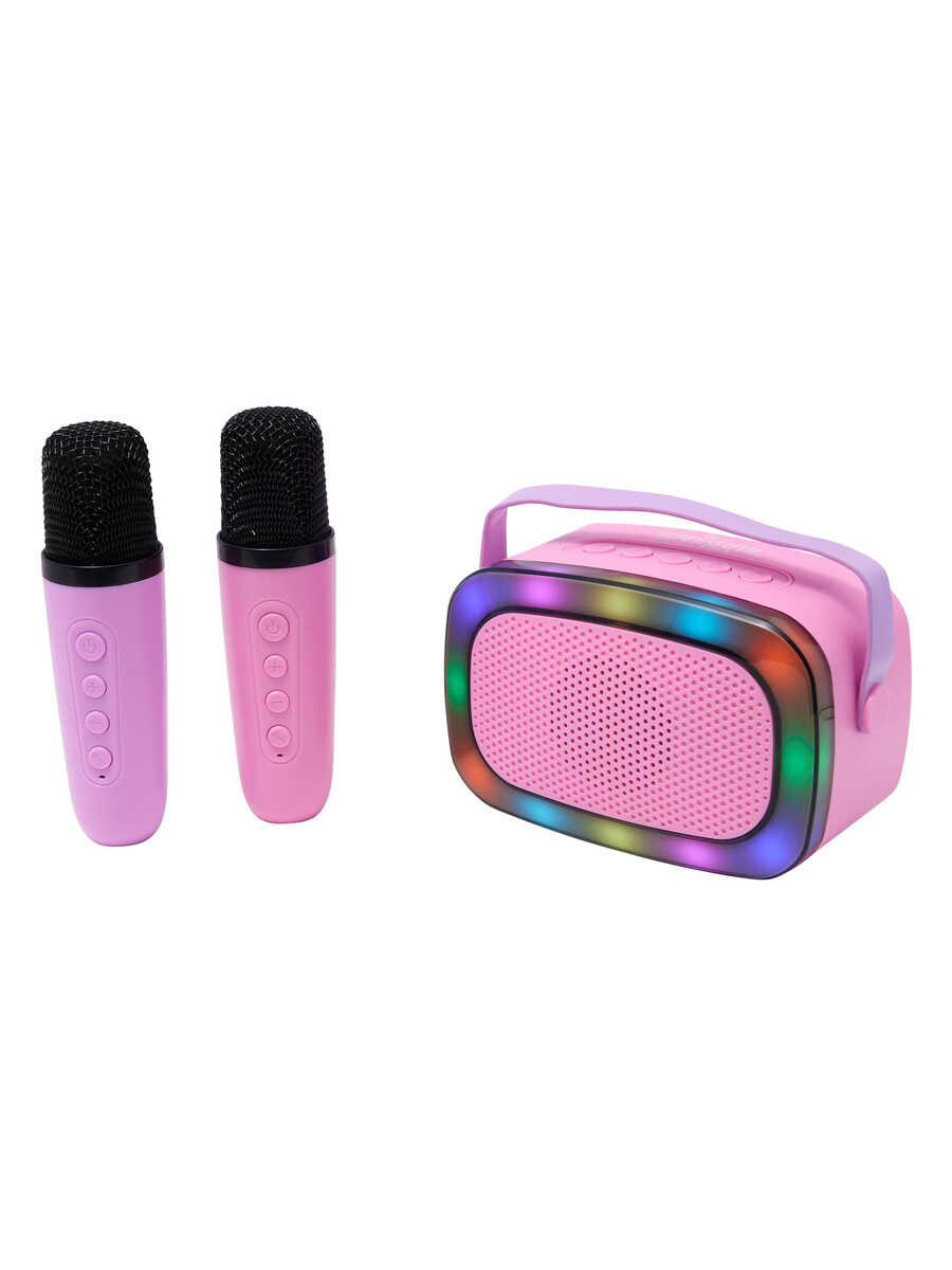 set difuzor și microfon karaoke iluminat