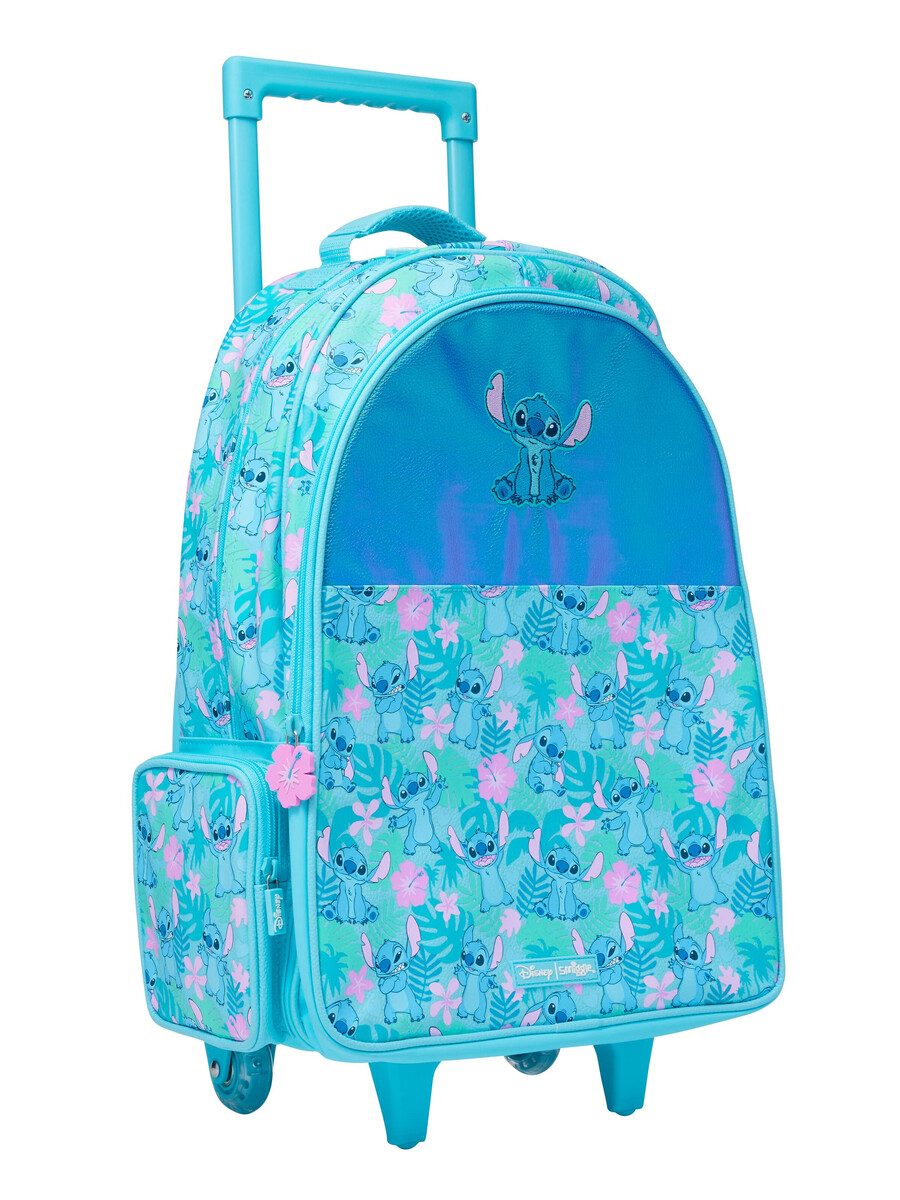 rucsac troler stitch cu roți luminoase