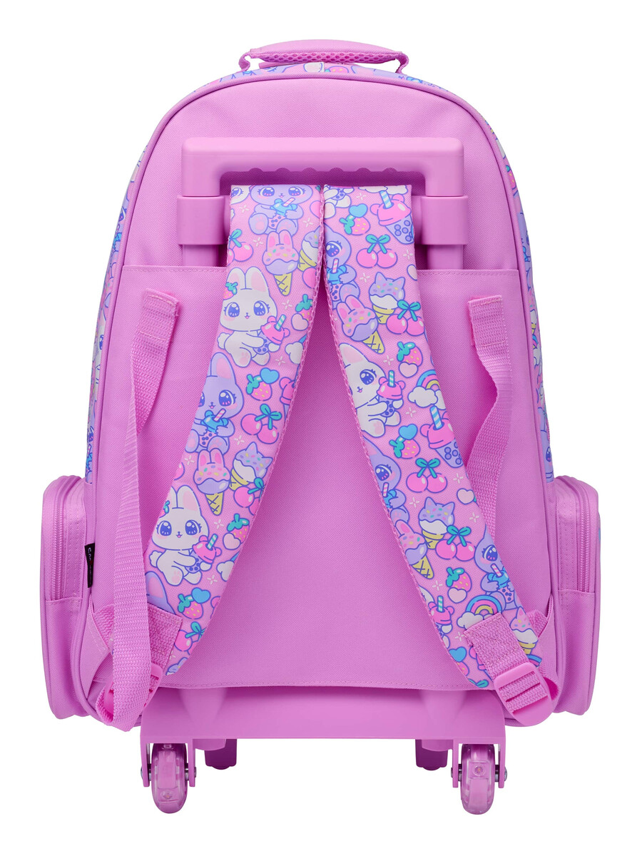 rucsac tip troler bright eyes cu roți luminoase
