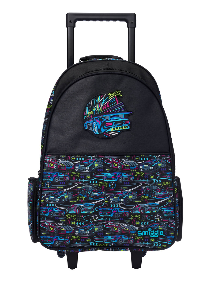 rucsac tip troler bright eyes cu roți luminoase