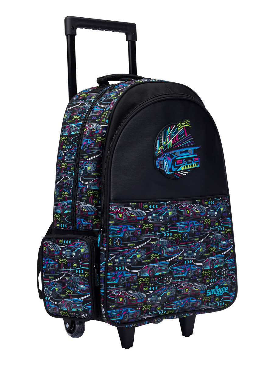 rucsac tip troler bright eyes cu roți luminoase