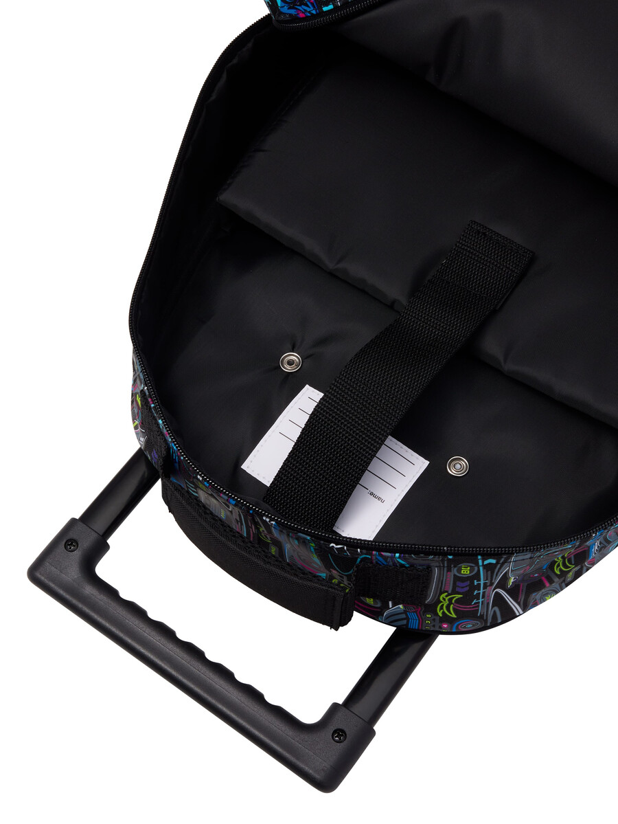 rucsac tip troler bright eyes cu roți luminoase